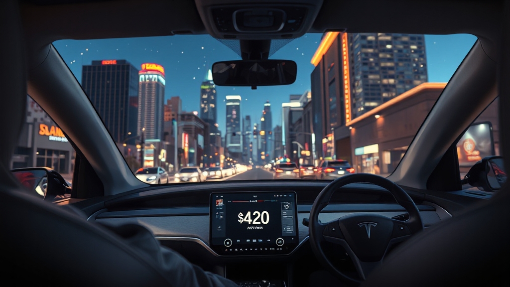 로보택시, 어떻게 이용할까? (realistic 스타일)