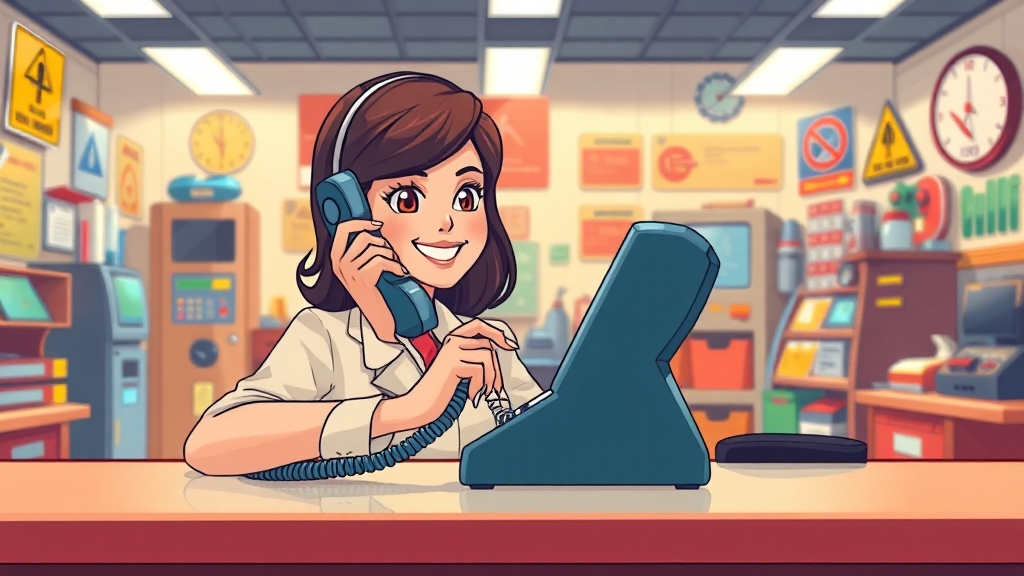 고객센터 이용법 (cartoon 스타일)