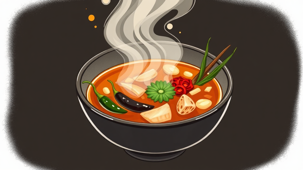 어묵탕 레시피: 맛있는 국물 비법 (illustration 스타일)