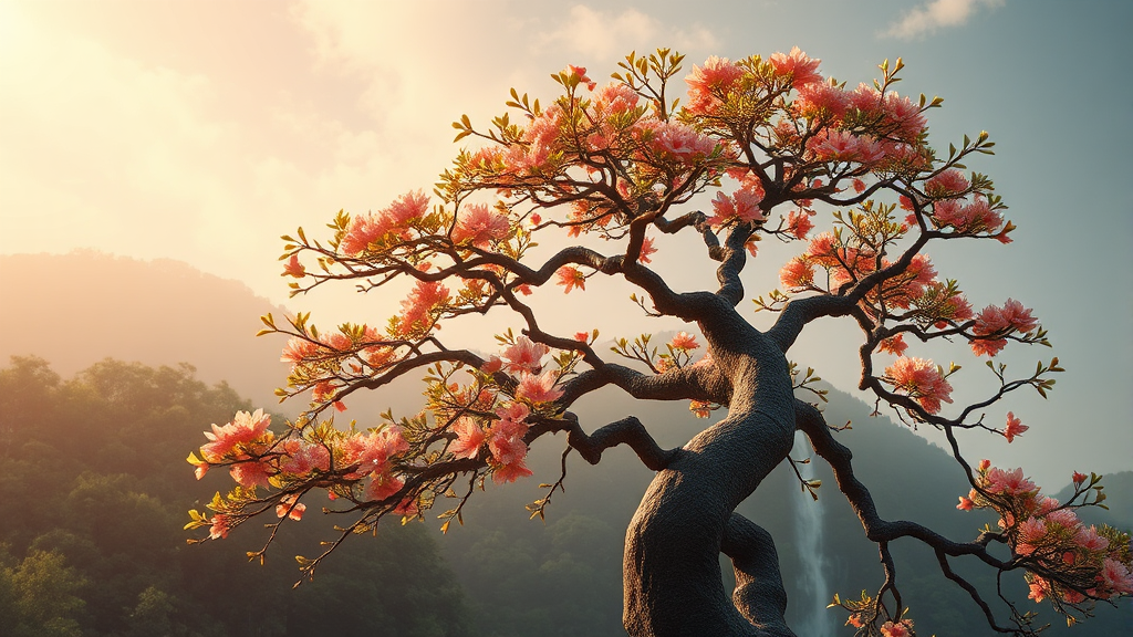 면역력 강화와 피로 해소, 황칠나무의 비밀 (realistic 스타일)