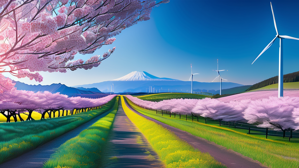 제주 벚꽃 명소 가이드 (realistic 스타일)