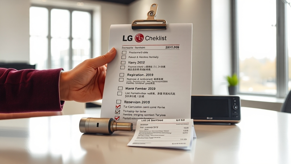 서비스센터 방문 전 필수 준비물 완벽 체크리스트 (realistic 스타일)