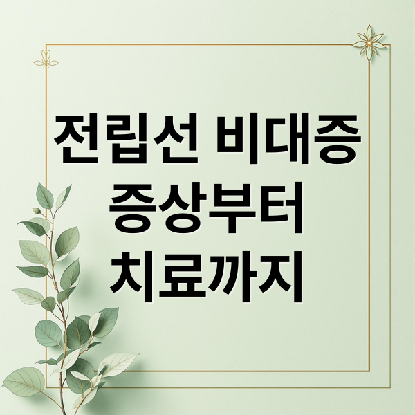 전립선 비대증
증상부터
치료까지 (전립선 비대증 증상 12가지)
