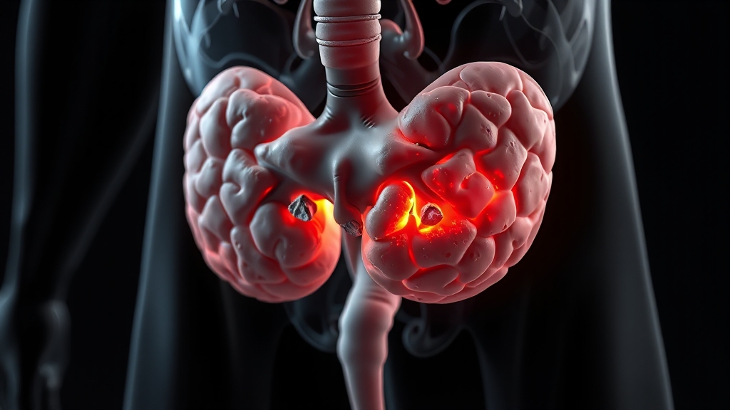 석회화 원인과 종류 (realistic 스타일)