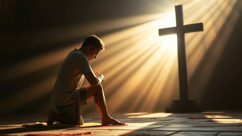 회개를 통한 자기 성찰 (realistic 스타일)