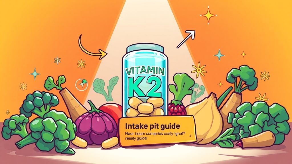 K2, 얼마나 섭취해야 할까요? (cartoon 스타일)