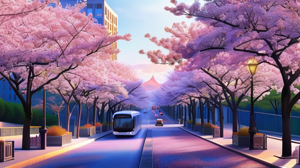 서울 벚꽃 명소 방문 팁 및 준비물 (realistic 스타일)