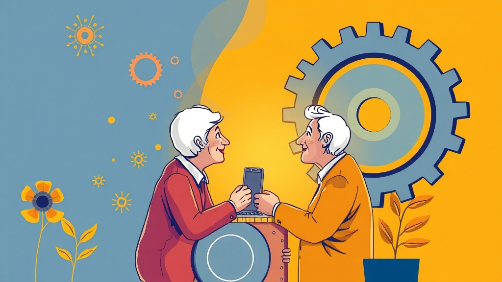 정년연장, 무엇이 좋을까? (illustration 스타일)