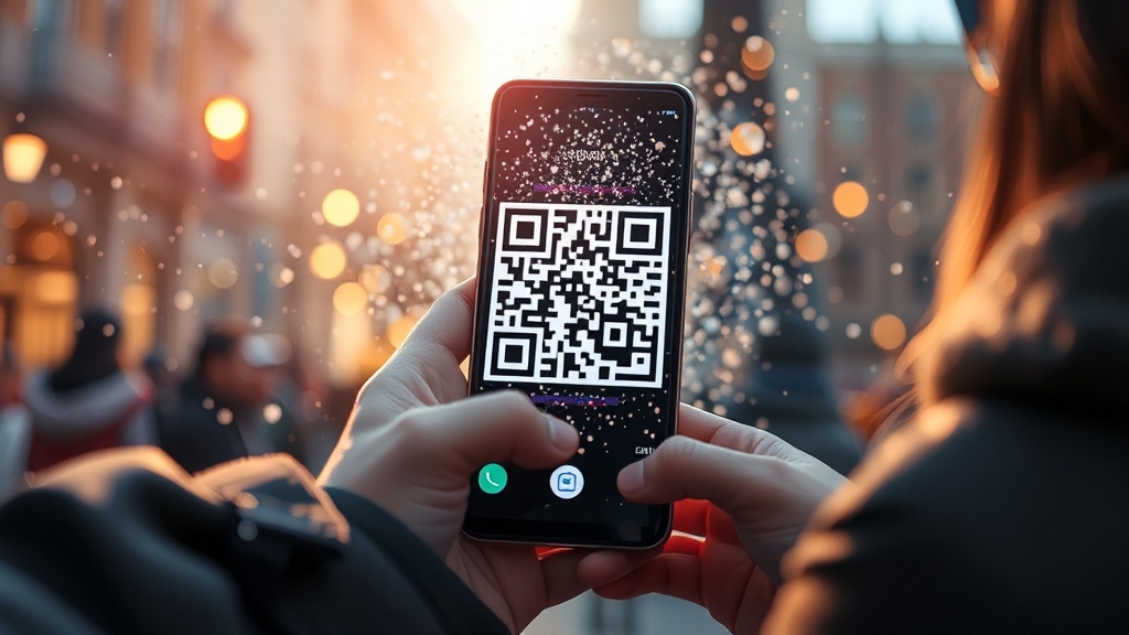 QR 코드로 핫스팟 쉽게 연결 (realistic 스타일)