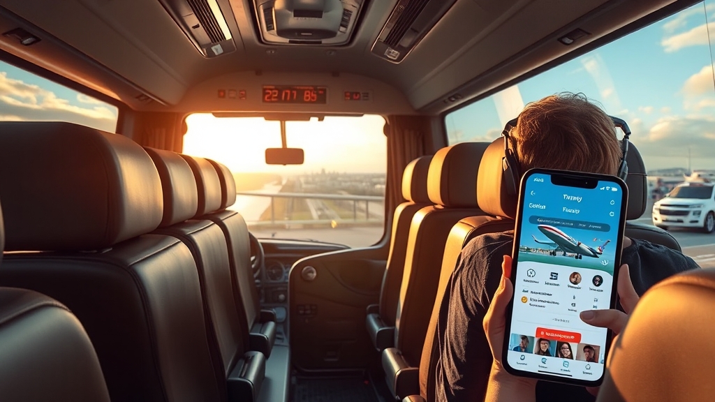 버스 요금 및 예매 방법 (realistic 스타일)