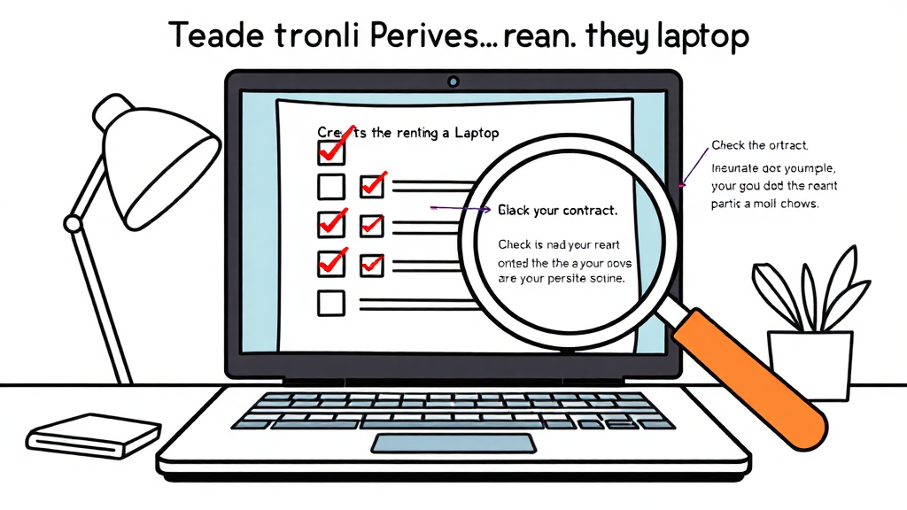 렌탈 전 핵심 체크리스트 (illustration 스타일)