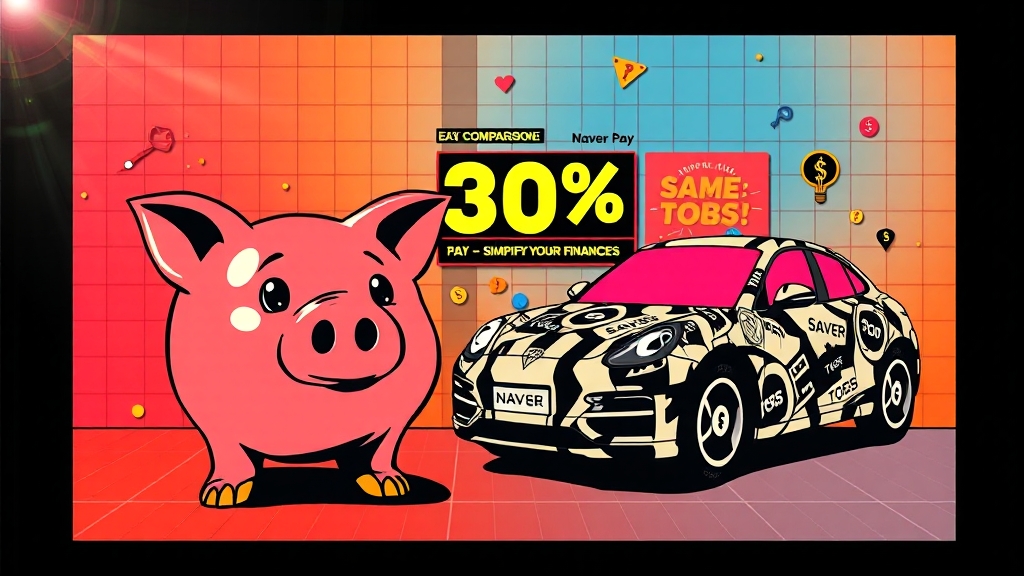 보험료 비교 서비스, 왜 좋을까? (popart 스타일)