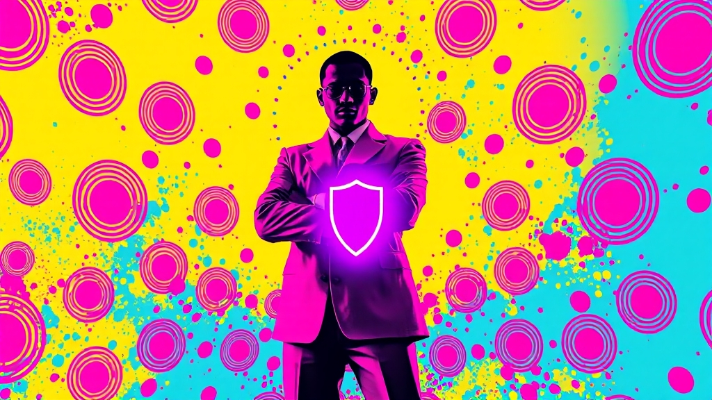 금융 사고 예방, 추가 보안 서비스는? (popart 스타일)