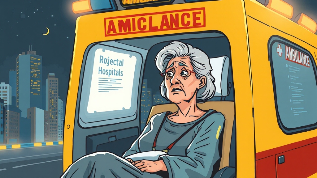 응급실 뺑뺑이 사건 (illustration 스타일)