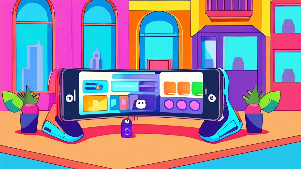 모바일로 즐기는 바둑: 스마트폰 설치 및 이용 팁 (cartoon 스타일)