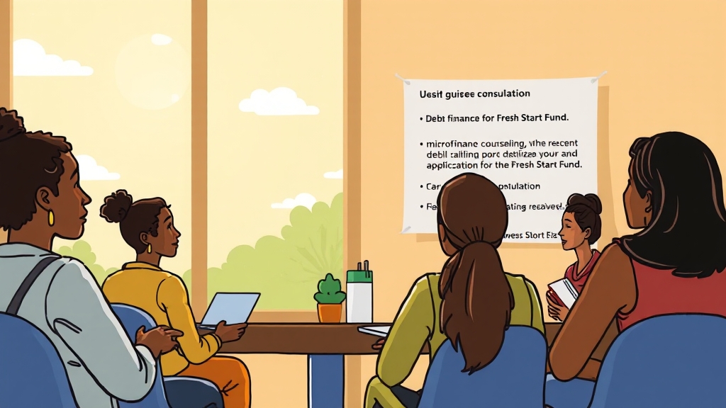 방문 상담으로 맞춤 지원 (cartoon 스타일)