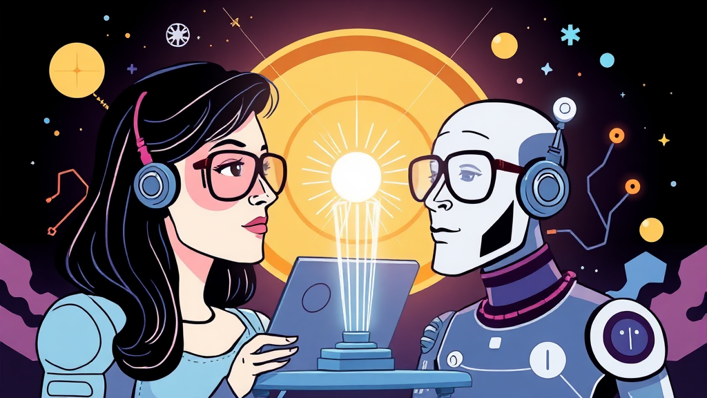 두 AI의 핵심 기능 비교: 글쓰기, 코딩, 업무 자동화 (illustration 스타일)