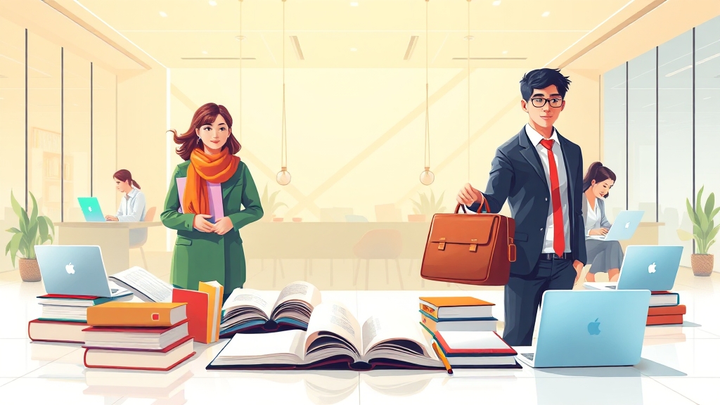 배움터 활용법과 장점 (illustration 스타일)