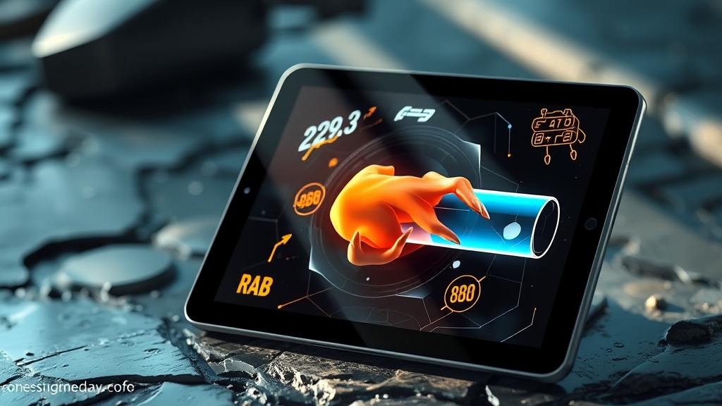 성능 분석: CPU, 메모리, 배터리 (realistic 스타일)