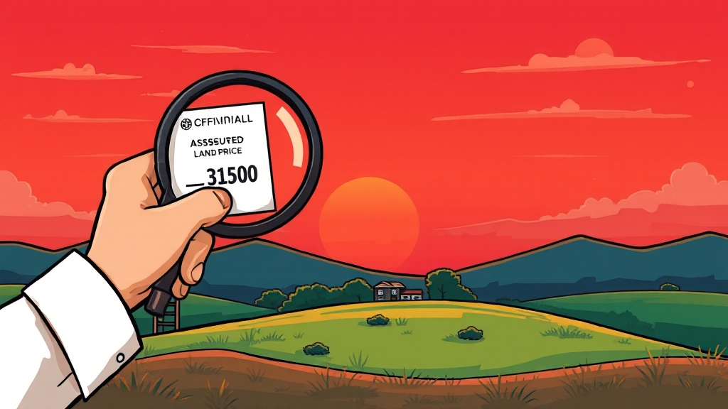 공시지가 확인 시 주의할 점 (cartoon 스타일)