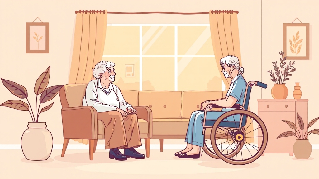 DB손보 간병인보험: 치매 맞춤 보장 (illustration 스타일)