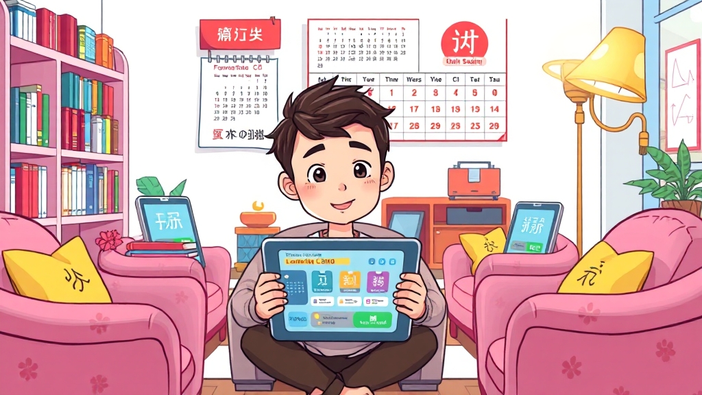 단계별 학습 시스템 (cartoon 스타일)