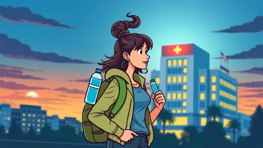 여행 중 관리법 (cartoon 스타일)