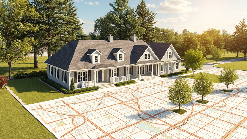 지적도 활용 사례: 부동산 거래 및 분쟁 예방 (realistic 스타일)