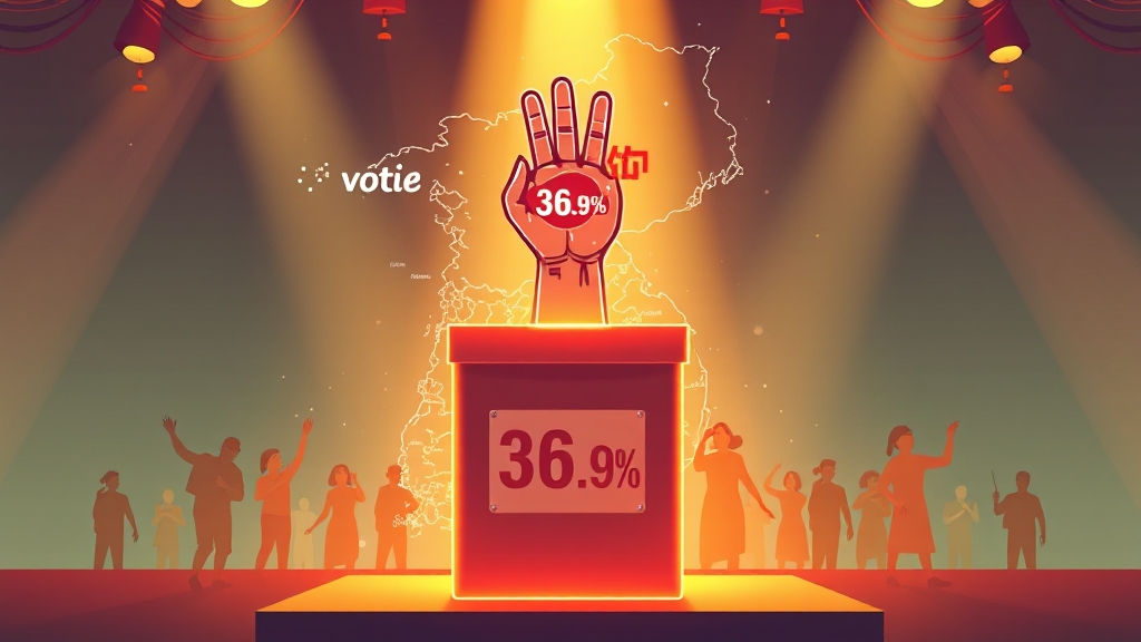 사전투표율, 왜 중요할까요? (illustration 스타일)