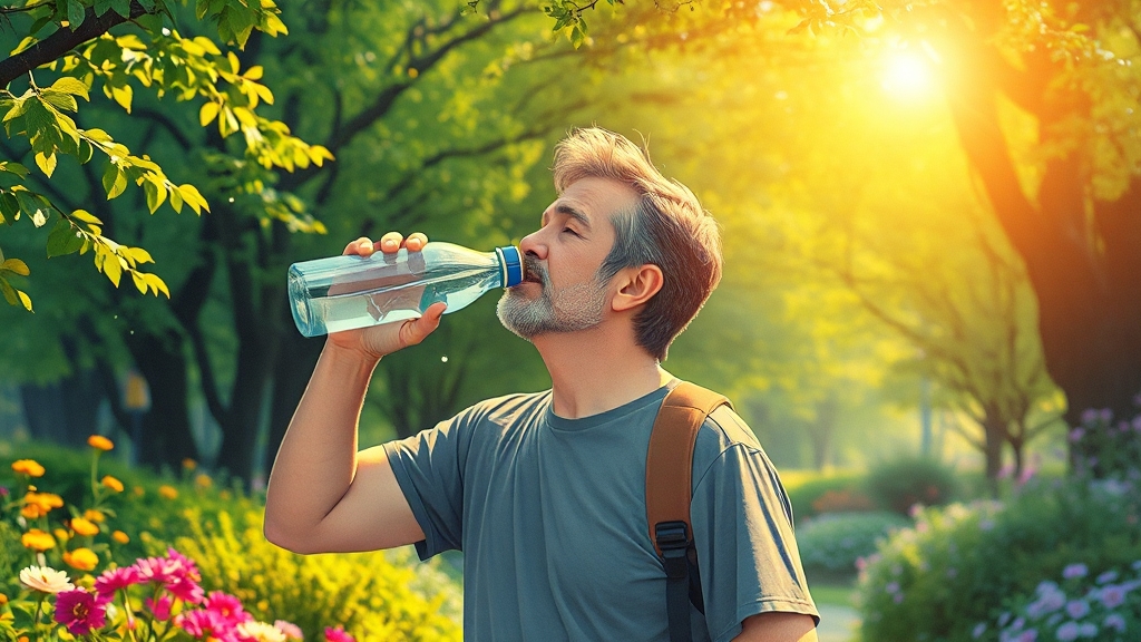 건강한 간헐적 단식을 위한 팁 (illustration 스타일)