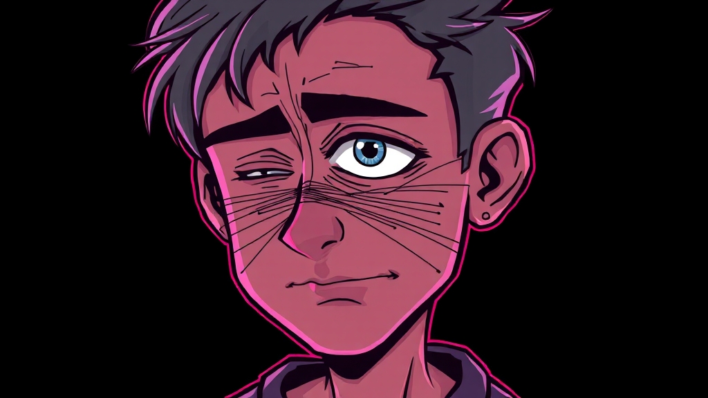 눈 밑 떨림 vs 안면 경련, 뭐가 다를까? (cartoon 스타일)