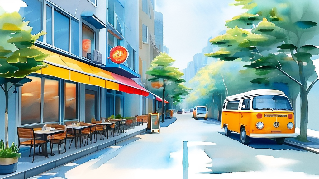 거지맵, 부산 시민을 위한 필수 정보 가이드 (watercolor 스타일)