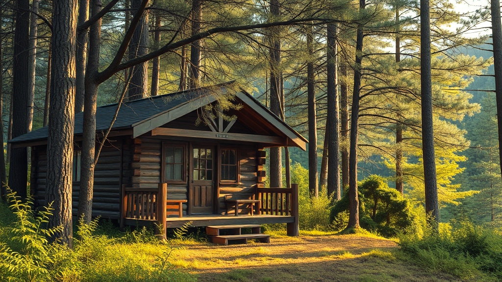 평창 자연휴양림 경험 (realistic 스타일)