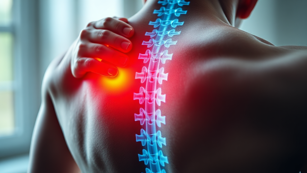 허리 디스크란? (realistic 스타일)