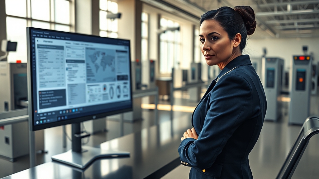 통관 시 주의사항 및 문제 해결 (realistic 스타일)