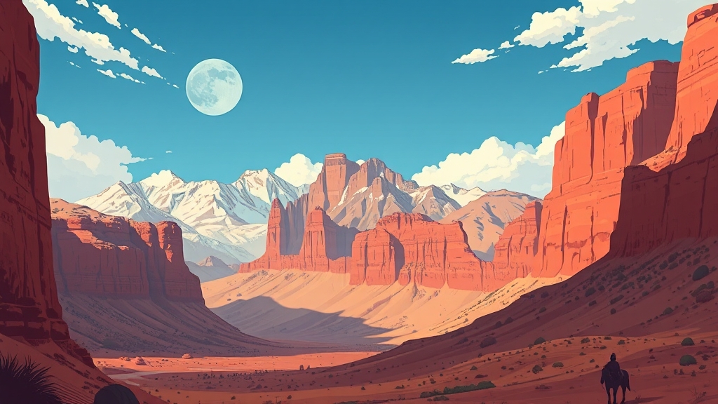 무스탕, 어떤 곳일까? (illustration 스타일)