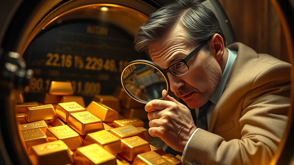 금 투자 시 주의할 점 (realistic 스타일)