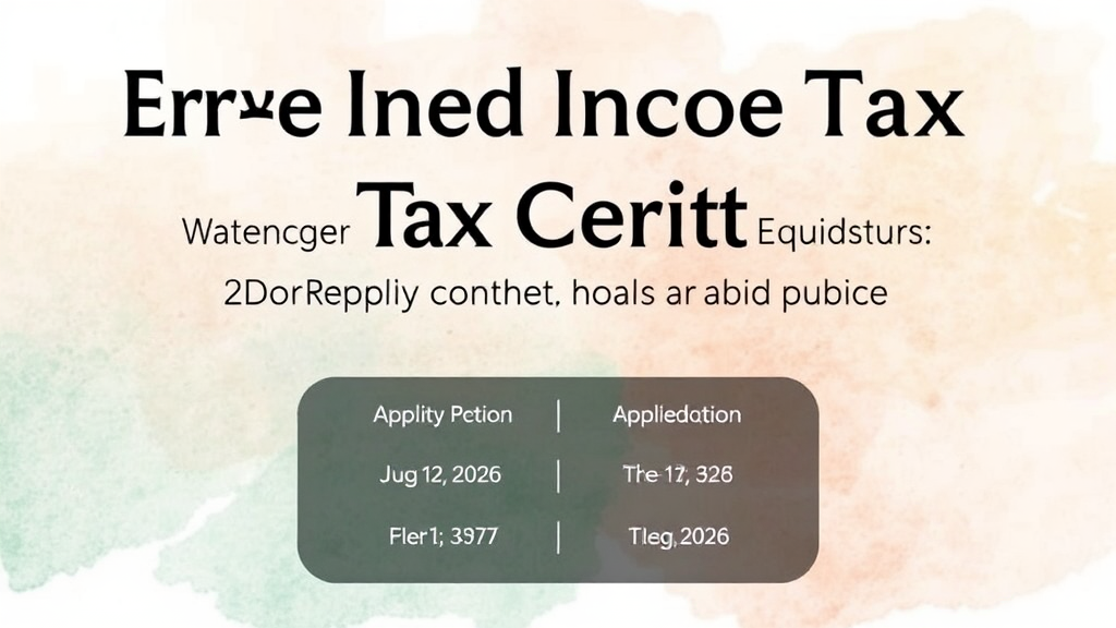 2026년 근로장려금 신청 기간 및 방법 상세 안내 (watercolor 스타일)