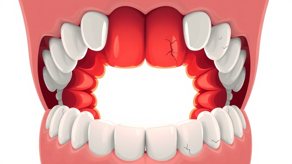 잇몸 안쪽 부음 원인 (illustration 스타일)