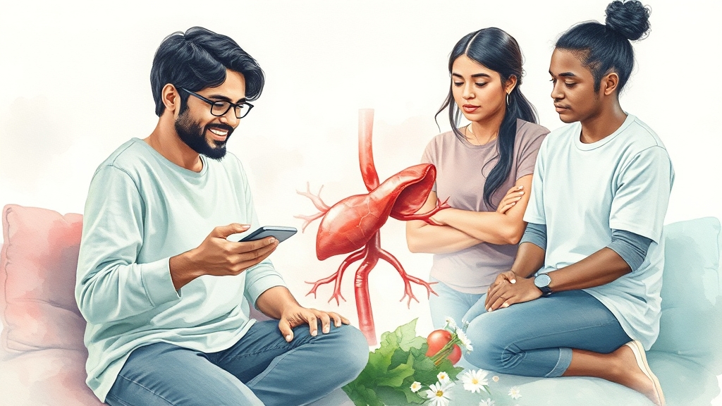 주요 질환 관리법 (watercolor 스타일)