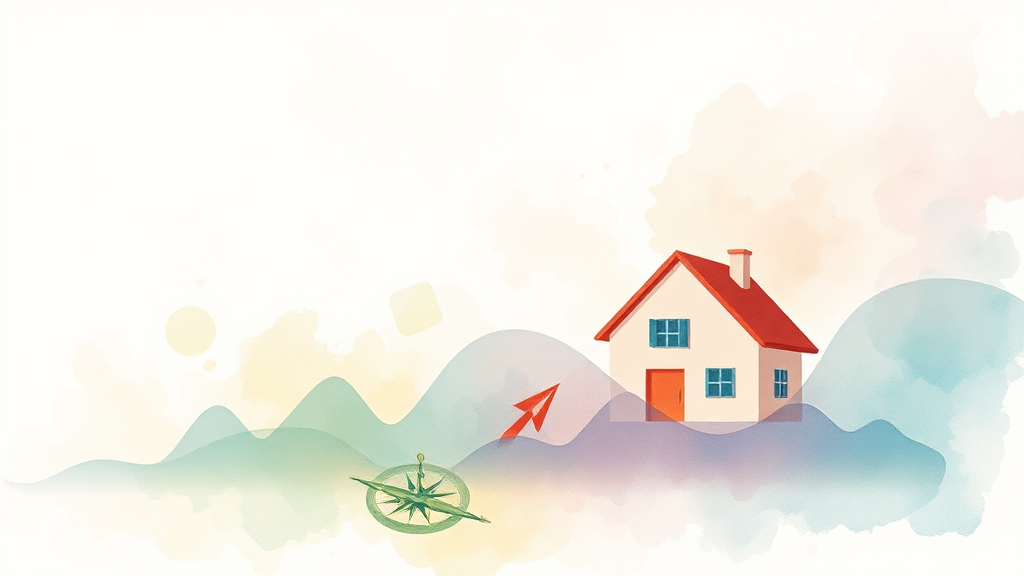 불안정한 시장 대비 포트폴리오 (watercolor 스타일)