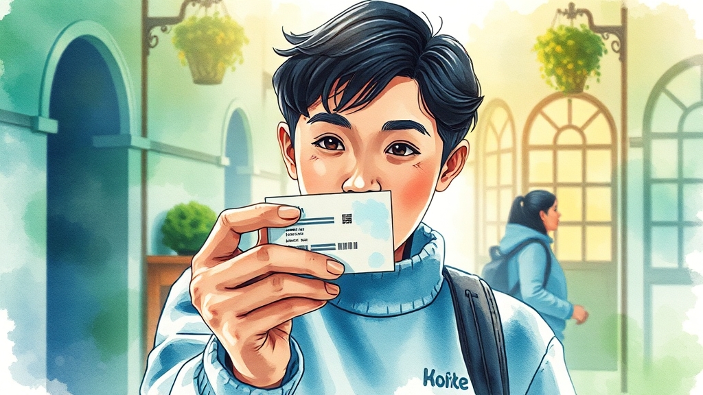 사전투표, 무엇을 챙겨야 할까요? (watercolor 스타일)