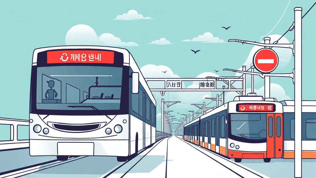 이용 가능 교통수단은? (illustration 스타일)