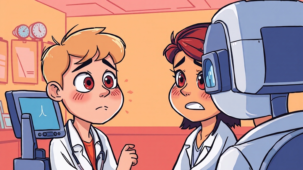 눈시림, 병원 방문이 필요한 경우 (cartoon 스타일)