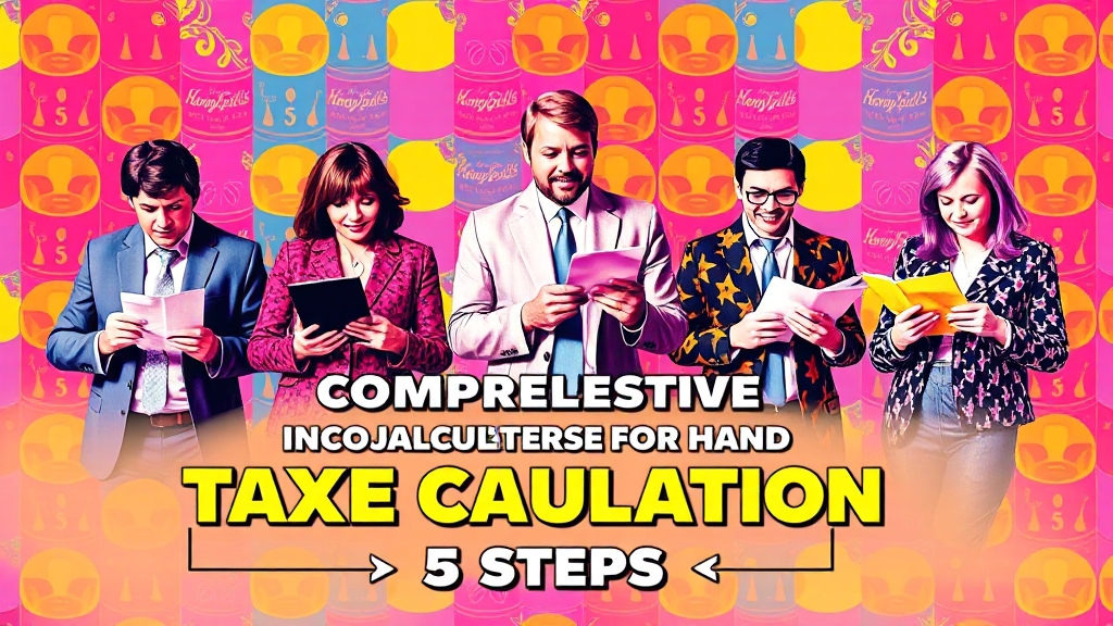 종합소득세 계산, 이렇게 하면 쉬워요! (popart 스타일)