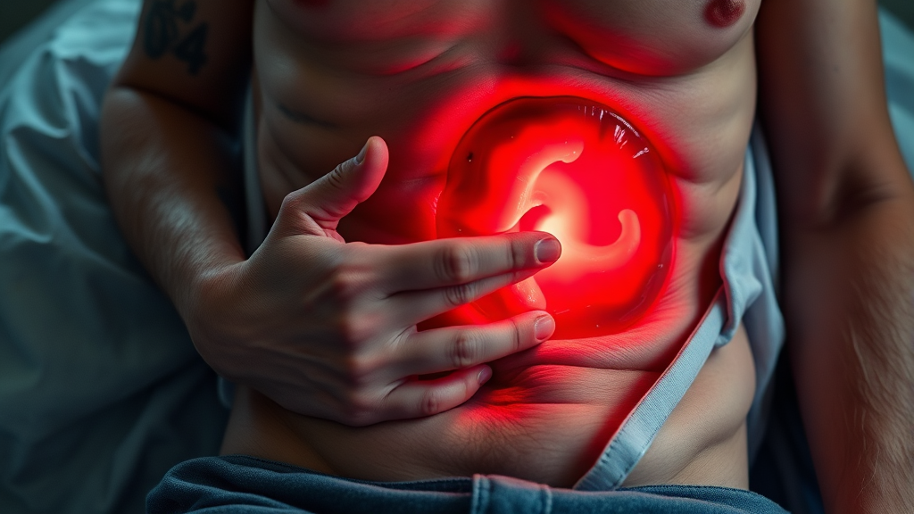 맹장염이란? (realistic 스타일)