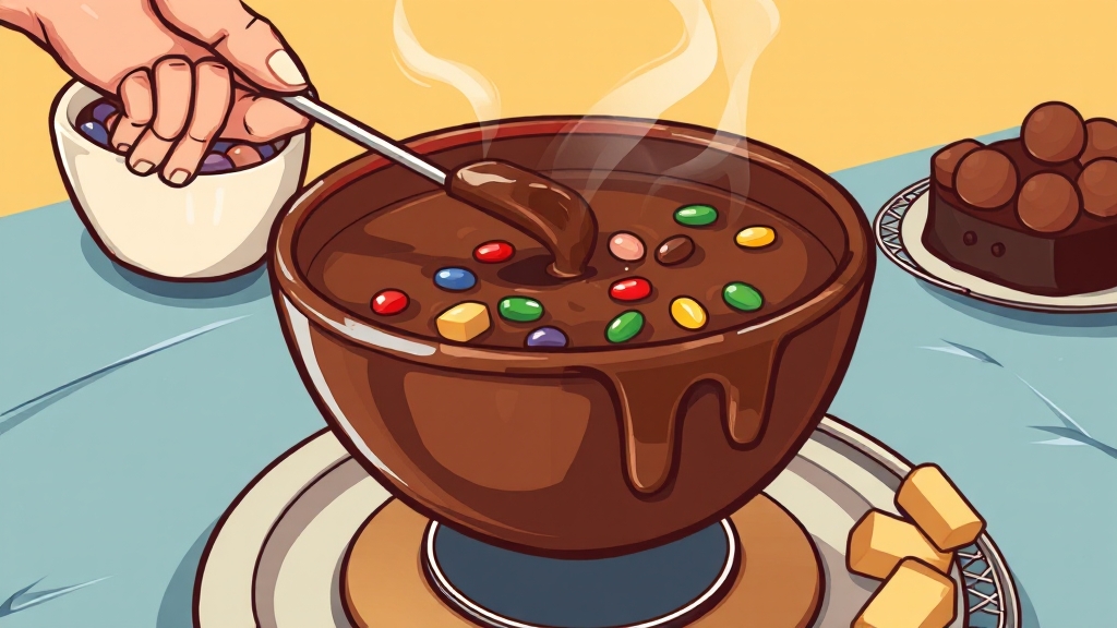 초콜릿 녹이기 & 코팅 비법 (cartoon 스타일)