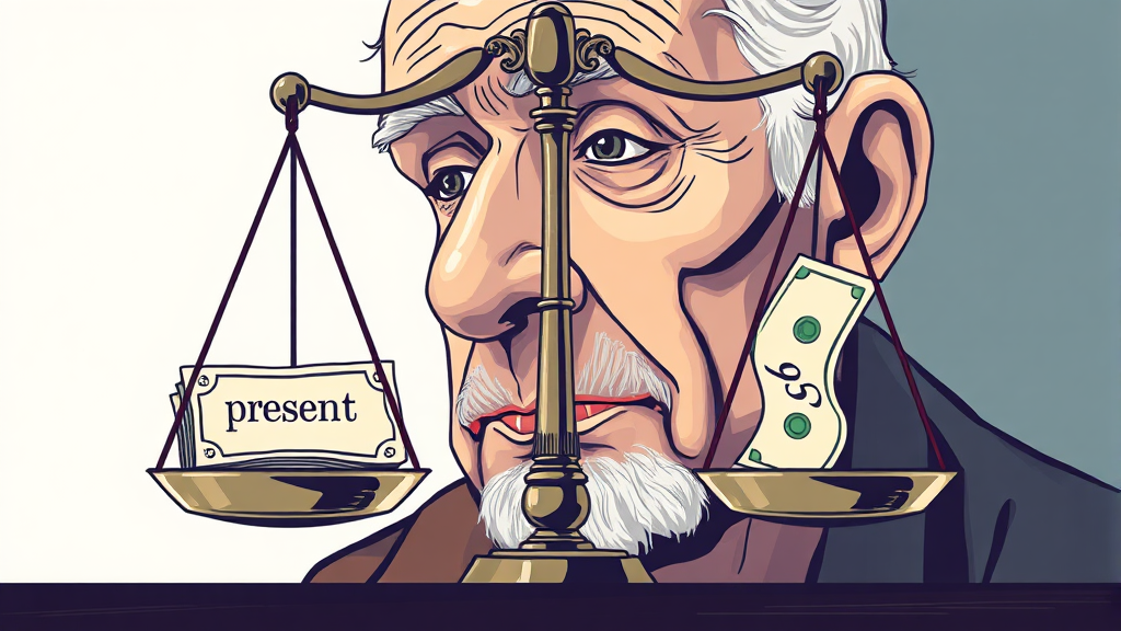 조기수령 금액 및 감액률 (illustration 스타일)