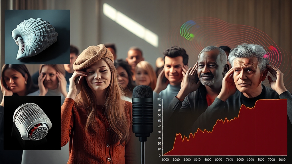 난청 원인과 증상 (realistic 스타일)