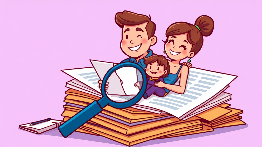 필요 서류 완벽 정리 (cartoon 스타일)